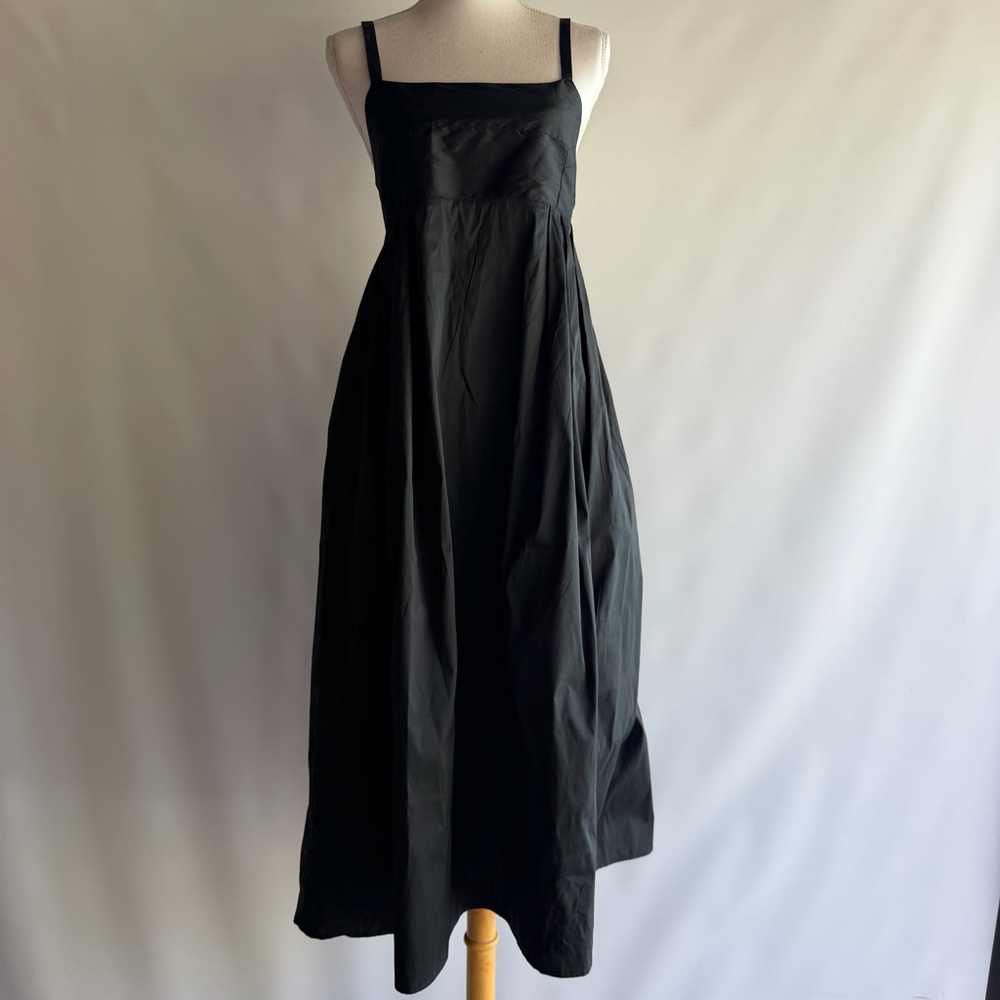 Black Taffeta Midi Dress - NSF